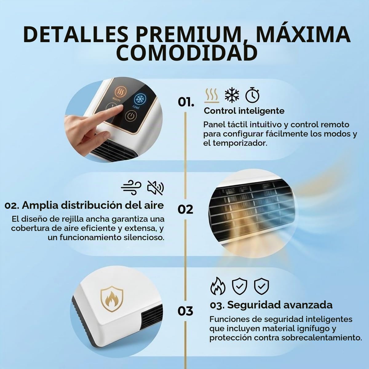 Mini aire acondicionado portátil 2 en 1