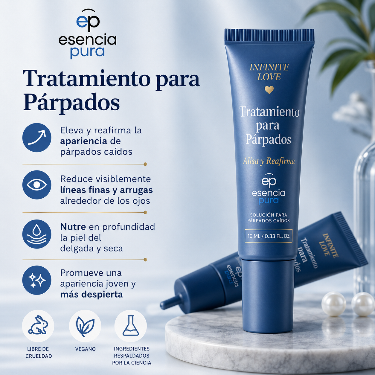 InfiniteLid - Crema Tensora para Párpados Caídos