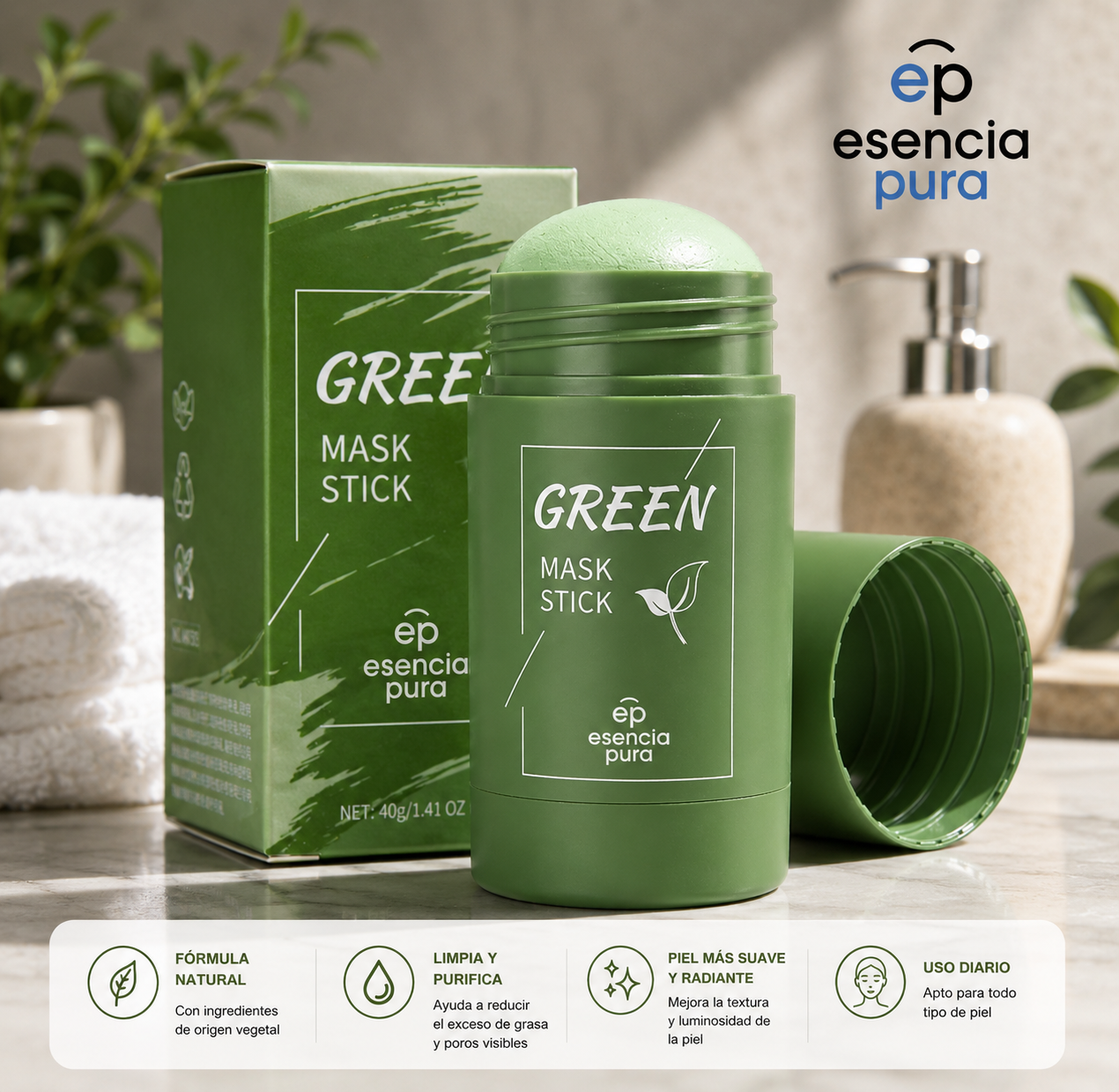 MASCARILLA DE TE VERDE