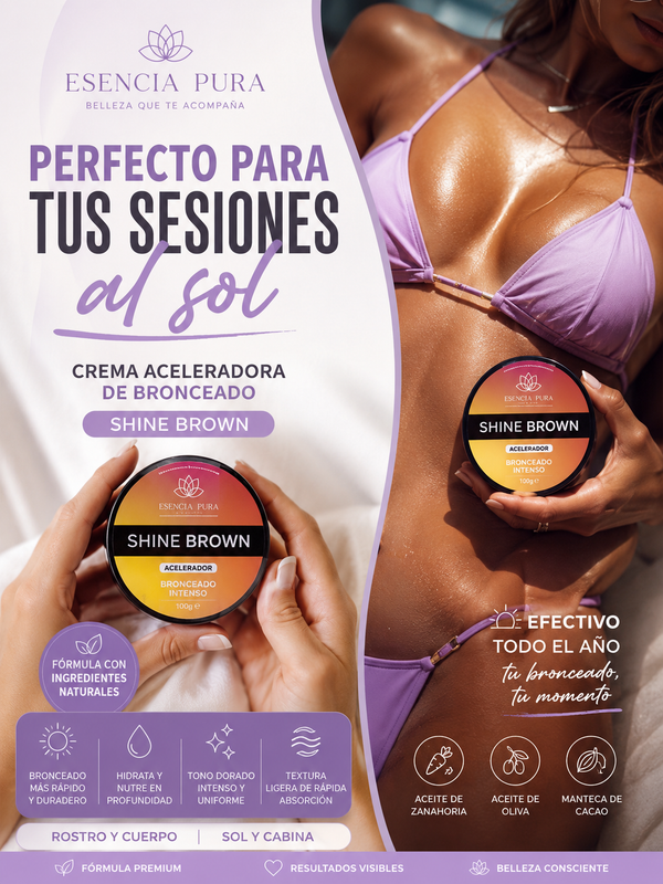 Shine Brown bronceador corporal 100g