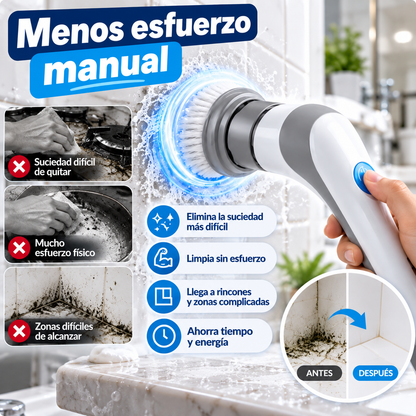 SpinClean™  Cepillo Eléctrico que frota por ti