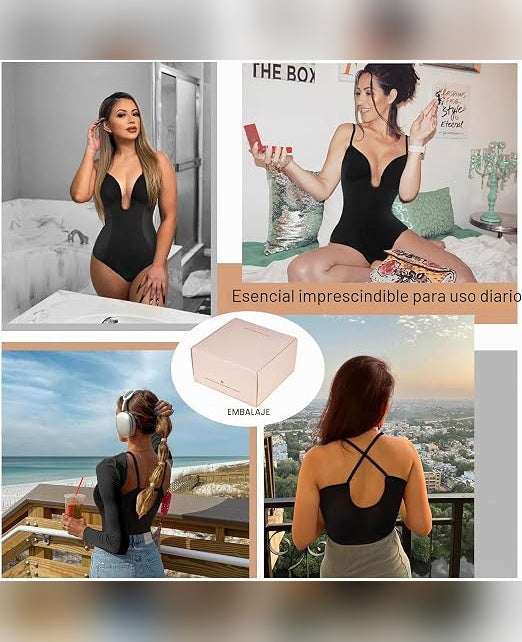 Body Moldeador Sin Costuras Color Negro - Talla XL/XXL